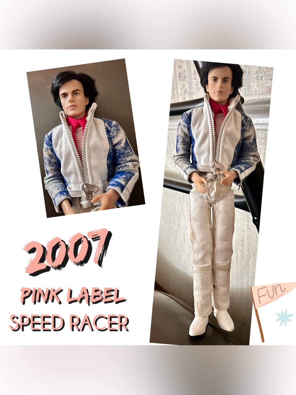 2007 Mattel Barbie Collector Speed Racer Ken Doll